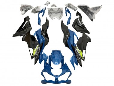 Buy 2019-2022 Kawasaki ZX6R Motorcycle Fairings - Blue Yellow White Glossy Black UK