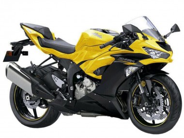 Buy 2019-2022 Kawasaki ZX6R Motorcycle Fairings - Yellow Matte Black UK