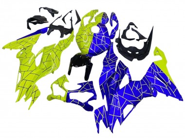 Buy 2019-2022 Kawasaki ZX6R Motorcycle Fairings - Blue Yellow UK