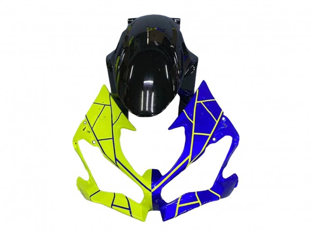 2019-2022 Kawasaki ZX6R Motorcycle Fairings - Blue Yellow UK
