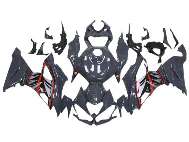 Buy 2019-2022 Kawasaki ZX6R Motorcycle Fairings - Nardo Grey Red White Shark UK