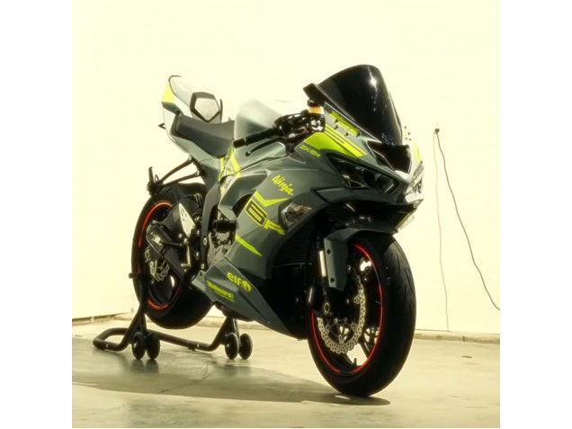 2019-2022 Kawasaki ZX6R Motorcycle Fairings - Nardo Grey Yellow UK