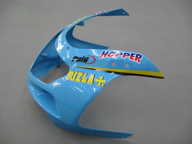 2000-2002 Suzuki GSXR1000 Motorcycle Fairings - Light Blue Yellow Black Motul Rizla UK