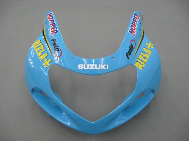 2000-2002 Suzuki GSXR1000 Motorcycle Fairings - Light Blue Yellow Black Motul Rizla UK