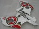 2000-2002 Suzuki GSXR1000 Motorcycle Fairings - White Red Lucky Strike UK