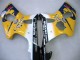 2000-2002 Suzuki GSXR1000 Motorcycle Fairings - Yellow Dark Blue White Motul Corona UK