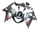 2000-2002 Suzuki GSXR1000 Motorcycle Fairings - Matte Grey Red Decal UK