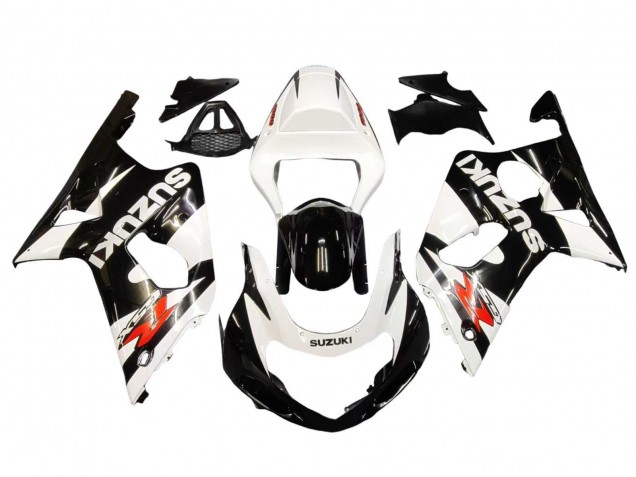 2000-2002 Suzuki GSXR1000 Motorcycle Fairings - White Glossy Black Red UK