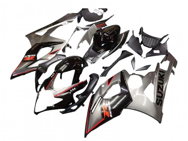 2005-2006 Suzuki GSXR 1000 Motorcycle Fairing - Silver Black Red UK