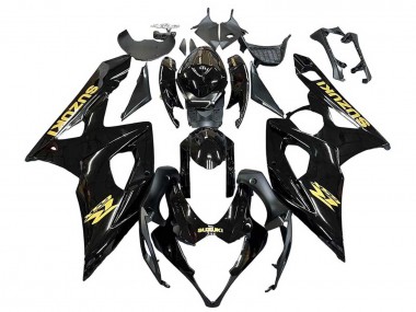 Buy 2005-2006 Suzuki GSXR 1000 Motorcycle Fairings - Glossy Black Gold Decal UK