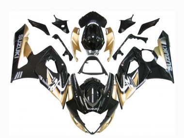 Buy 2005-2006 Suzuki GSXR 1000 Motorcycle Fairings - Black Gold UK