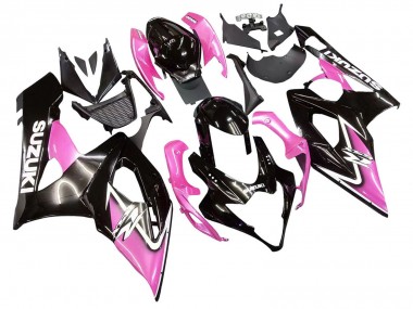 Buy 2005-2006 Suzuki GSXR 1000 Motorcycle Fairings - Glossy Black Pink UK