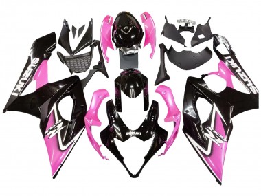 Buy 2005-2006 Suzuki GSXR 1000 Motorcycle Fairings - Glossy Black Pink UK