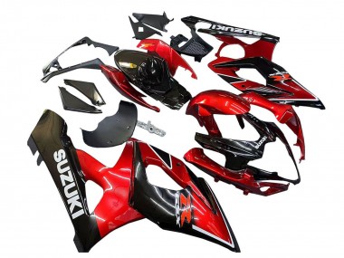 Buy 2005-2006 Suzuki GSXR 1000 Motorcycle Fairings - Red Glossy Black UK