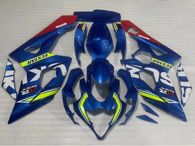 2005-2006 Suzuki GSXR 1000 Motorcycle Fairings - Blue Yellow Red Motul Ecstar UK