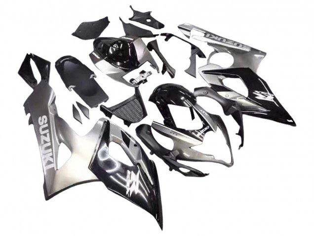 2005-2006 Suzuki GSXR 1000 Motorcycle Fairings - Glossy Black Grey UK