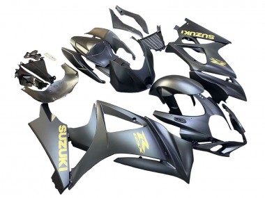 Buy 2007-2008 Suzuki GSXR 1000 Motorcycle Fairings - Matte Black Gold Decal UK