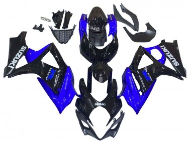 Buy 2007-2008 Suzuki GSXR 1000 Motorcycle Fairing Kits - Blue Glossy Black UK