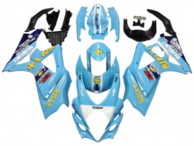 Buy 2007-2008 Suzuki GSXR 1000 Motorcycle Fairings - Light Blue Yellow Black Motul Rizla UK