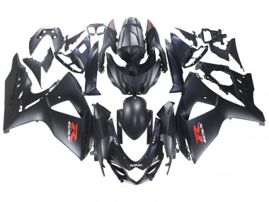Buy 2007-2008 Suzuki GSXR 1000 Motorcycle Fairings - Matte Black Red Decal UK