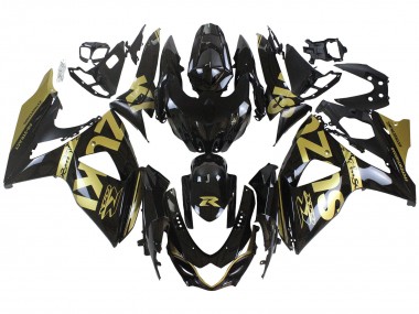 Buy 2009-2016 Suzuki GSXR 1000 Motorcycle Fairings - Glossy Black Gold UK