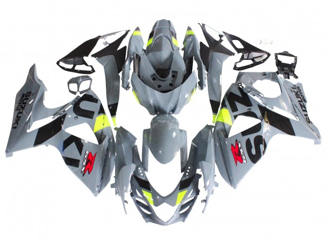2009-2016 Suzuki GSXR 1000 Motorcycle Fairings - Grey Neon Yellow Black Motul UK