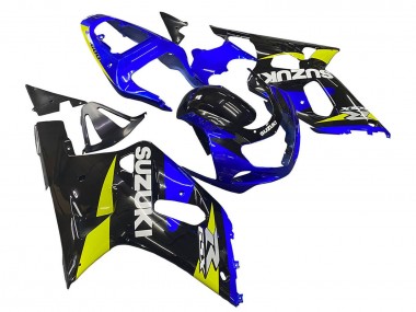Buy 2001-2003 Suzuki GSXR 600 / GSXR 750 Motorcycle Fairings - Blue Yellow Glossy Black UK
