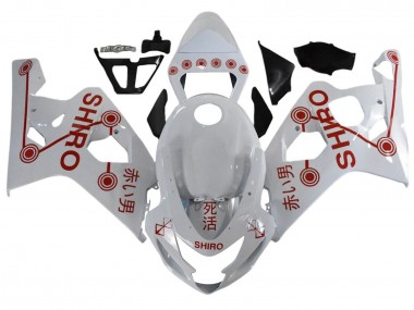 Buy 2001-2003 Suzuki GSXR 600 / GSXR 750 Motorcycle Fairings - White Red Shiro UK