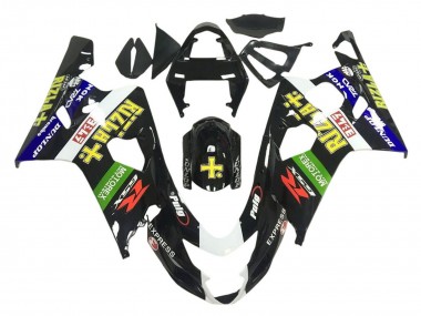 Buy 2001-2003 Suzuki GSXR 600 / GSXR 750 Motorcycle Fairings - Glossy Black Green White Yellow Rizla UK