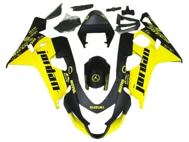 Buy 2004-2005 Suzuki GSXR 600 / GSXR 750 Motorcycle Fairings - Black Yellow Jordan UK