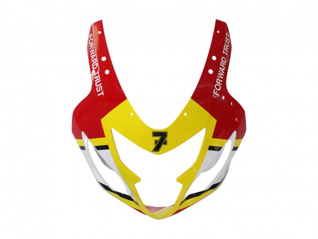 2004-2005 Suzuki GSXR 600 / GSXR 750 Motorcycle Fairings - White Red Yellow Michelin Texaon Heron 7 UK