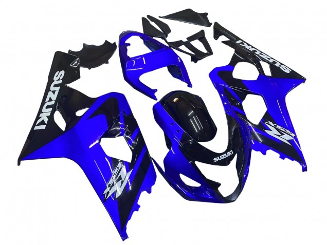 2004-2005 Suzuki GSXR 600 / GSXR 750 Motorcycle Fairings - Blue Black White Decal UK