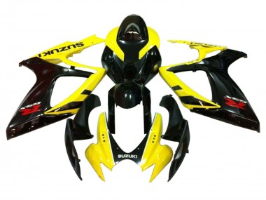 Buy 2006-2007 Suzuki GSXR 600 / GSXR 750 Motorcycle Fairings - Yellow Glossy Black Red UK