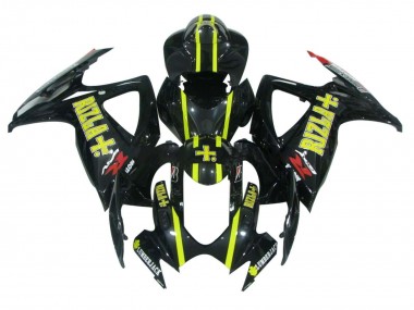Buy 2006-2007 Suzuki GSXR 600 / GSXR 750 Motorcycle Fairings - Glossy Black Yellow Rizla UK