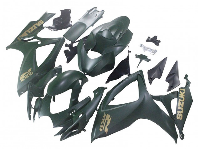 2006-2007 Suzuki GSXR 600 / GSXR 750 Motorcycle Fairings - Matte Army Green UK