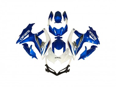 Buy 2006-2007 Suzuki GSXR 600 / GSXR 750 Motorcycle Fairings - White Blue UK