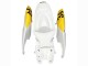 2006-2007 Suzuki GSXR 600 / GSXR 750 Motorcycle Fairings - White Red Yellow Motul UK