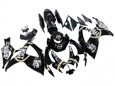 Buy 2006-2007 Suzuki GSXR 600 / GSXR 750 Motorcycle Fairings - Glossy Black White Motul Lucky Strike UK