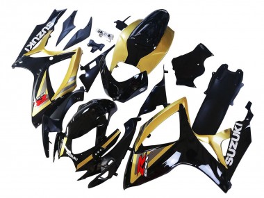Buy 2006-2007 Suzuki GSXR 600 / GSXR 750 Motorcycle Fairings - Gold Glossy Black Red UK