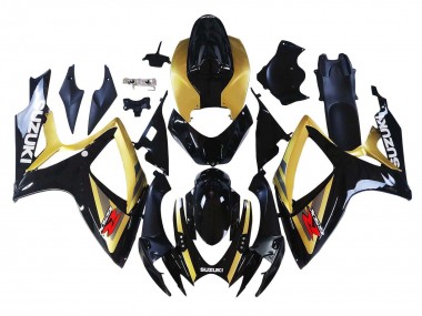 Buy 2006-2007 Suzuki GSXR 600 / GSXR 750 Motorcycle Fairings - Gold Glossy Black Red UK