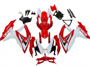 Buy 2008-2010 Suzuki GSXR 600 / GSXR 750 Motorcycle Fairings - White Red Black UK