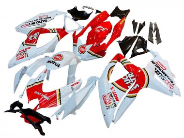 Buy 2008-2010 Suzuki GSXR 600 / GSXR 750 Motorcycle Fairings - White Red Motul Lucky Strike UK