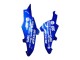2008-2010 Suzuki GSXR 600 / GSXR 750 Motorcycle Fairings - Blue Yellow Rizla UK