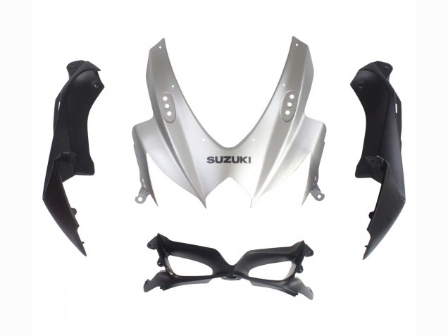 2008-2010 Suzuki GSXR 600 / GSXR 750 Motorcycle Fairings - Silver Matte Black UK
