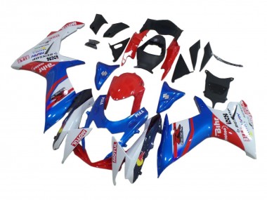 Buy 2008-2010 Suzuki GSXR 600 / GSXR 750 Motorcycle Fairings - White Red Blue UK