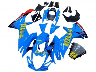 Buy 2011-2024 Suzuki GSXR 600 / GSXR 750 Motorcycle Fairings - Blue Gold Red Black Rizla UK