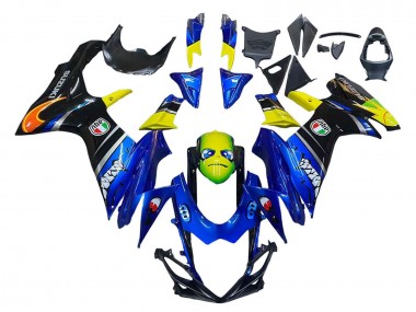 Buy 2011-2024 Suzuki GSXR 600 / GSXR 750 Motorcycle Fairings - Blue Yellow UK
