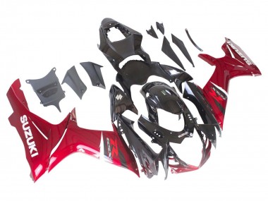 Buy 2011-2024 Suzuki GSXR 600 / GSXR 750 Bike Fairings - Red Glossy Black UK