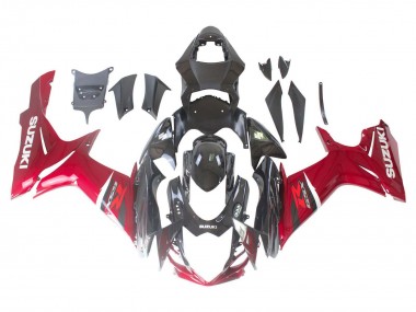 Buy 2011-2024 Suzuki GSXR 600 / GSXR 750 Bike Fairings - Red Glossy Black UK