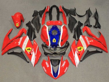 Buy 2015-2018 Yamaha YZF R3/R25 Motorcycle Fairings - Red White Blue UK